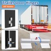 SAQXK 2pcs 9 Inch Aluminum Greaseable Weld on Door Hinges