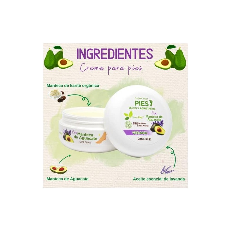 NaturalDry - Desodorante de Pies con crema de pies