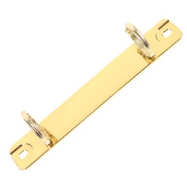 Operitacx Binder Spine Insert Portable Folder O Shaped Metal Binder for A7 Removable 2 Hole Binder for Photo Albums and Notes Gold