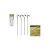 Summit 4 Pack of Steel Hook Pin Tent Camping Pegs