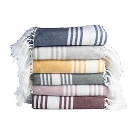 Salt Earth Golden Spice, Black Forest, Cabernet, Mauve Shadows, Titanium, Ensign Blue Towel
