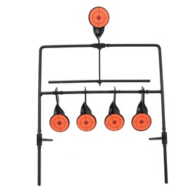 Hot Metal Rotating Spinning Shooting 5 Targets Competitive Wind Chimes with Stickers for Rifle Airgun