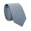 Kebocis Corbata de algodón de color sólido para hombre, Azul