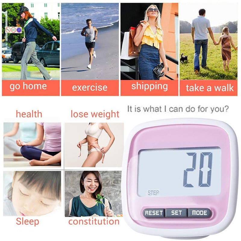 Simple Pedometer with LCD Display, 3D Walking Pedometer Pedometer Running