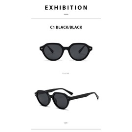 STGATN Retro Polarized Polygon Sunglasses Mens - Vintage-Inspired Frame, UV Protection, Ideal for Driving, Fishing, Travel and Outdoor Adventures ST3534