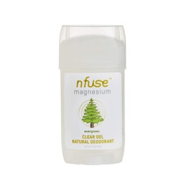 nfuse Natural Magnesium Gel Deodorant - Pure USP grade Magnesium Chloride - Free of Aluminum, Parabens & Baking Soda (Evergreen)