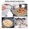 TEMCHY Spider Strainer Skimmer Ladle, 5.5 Inch Stainless Steel Solid