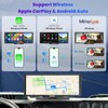 860 Portable CarPlay Screen with 4K Dash Cam Front and