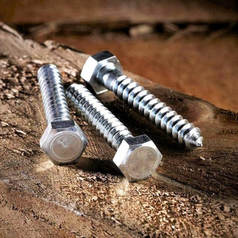 M8 A2 Stainless Coach Screw Hex Hexagon Head Wood Screws