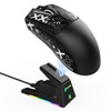 MAMBASNAKExATTACK SHARK X1 Gaming Mouse, Lightweight 49g Wireless Wired Bluetooth