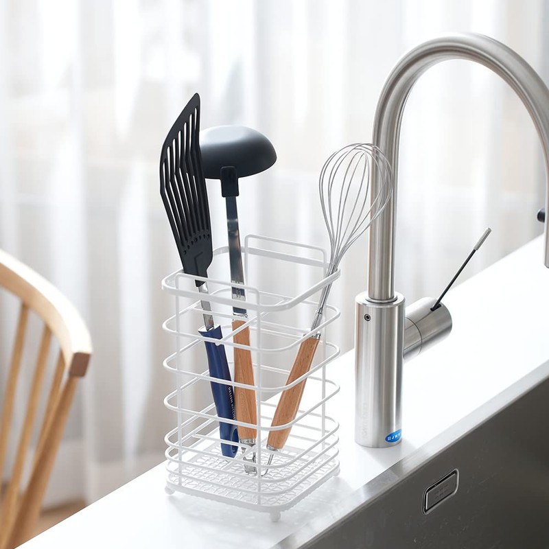 Pearl Metal Tool Stand, White, 8.1 inches (20.5 cm), Kitchen