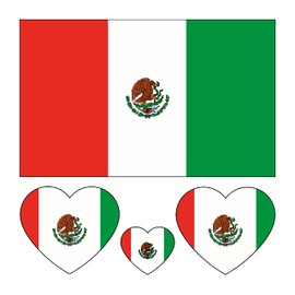 Mexico Flag Tattoos,10 Sheets Mexico Flag World Cup|Copa America|Sports Temporary Face Tattoos Stickers,40 Pcs Waterproof Sweat Sports National Flag Removable Fake Tattoos For Men Kids Women(Mexico)