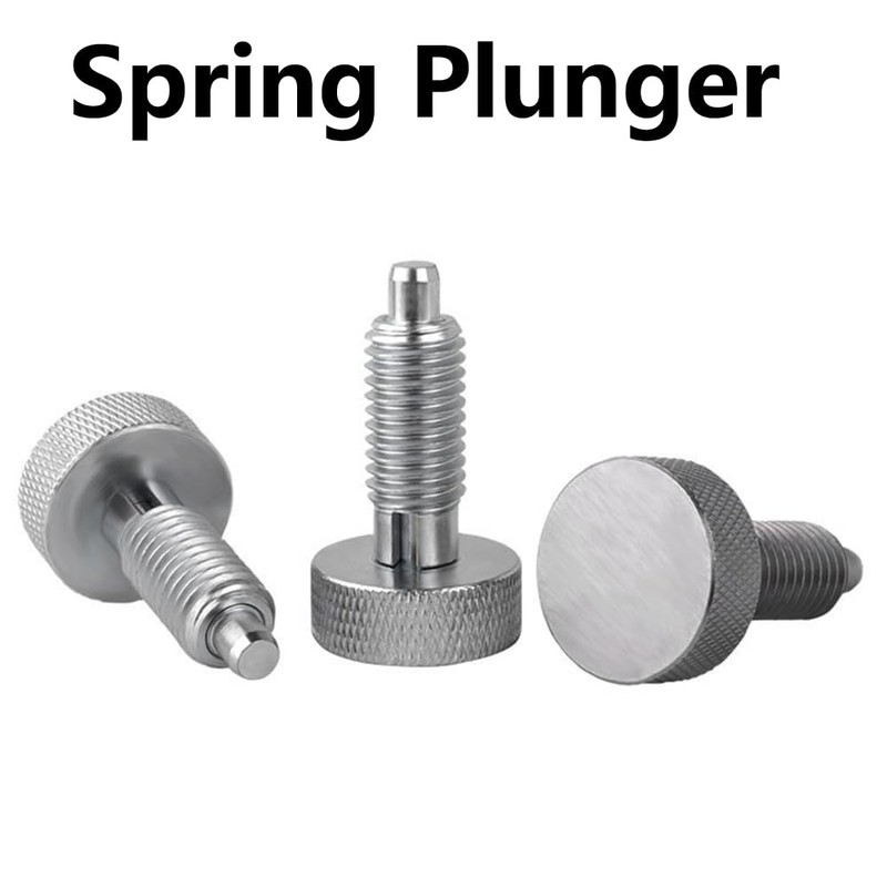 2Pcs Stainless Steel Retractable Spring Plunger, Lock Out Handle Quick