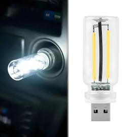 ENN LLC USB Car Interior Light Illumination Car Accessories (White)