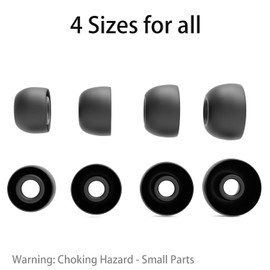 Vykyntow 8 Pairs Replacement Ear Tips Compatible with DEWALT DXMA1902092, with 3 in 1 Cleaner Kit, Silicone Ear Tips (XS/S/M/L)