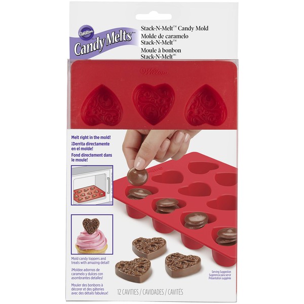 Wilton 2115-0225 Stack-N-Melt Candy Mold, Heart