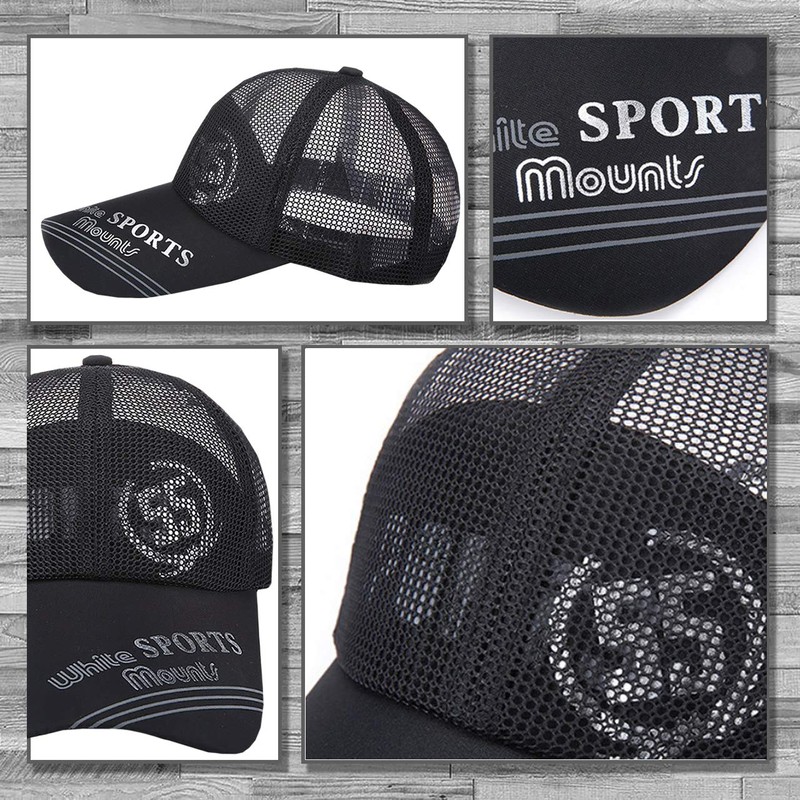 LEX STANDARD CH011 Men's Cap, Mesh, Stylish, Logo, Sports, Outdoor