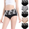Esrinse Women's High Waist Cotton Underwear Full Coverage Briefs Tummy