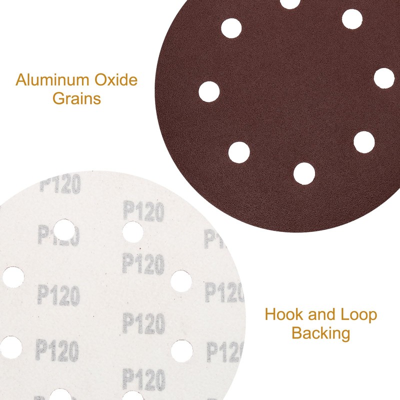 sourcing map 20pcs 7 Inch 8 Hole Hook and Loop