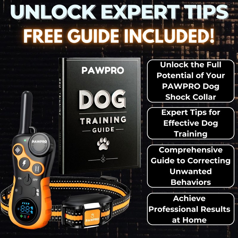 Dog Shock Collar with Remote, Unmatched 4-Mile Range, Night-Light Mode,