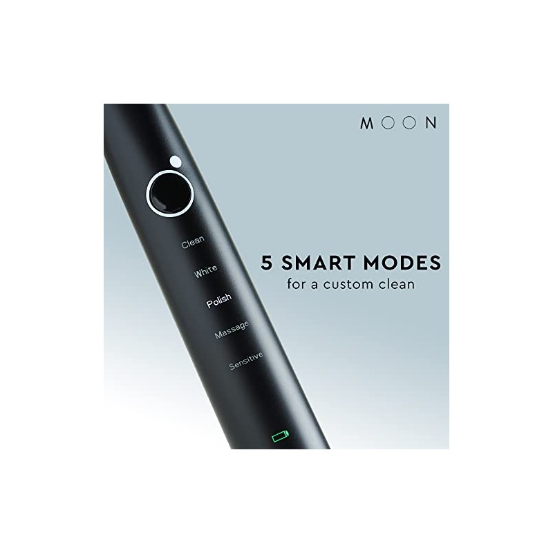 Moon Sonic - cepillo para polvo de dientes eléctrico para