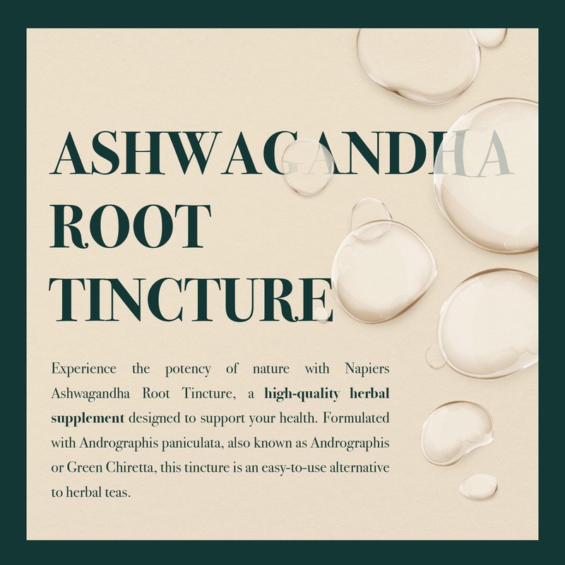 Napiers Ashwagandha Root Tincture (Withania somnifera) - Herbal Supplement -