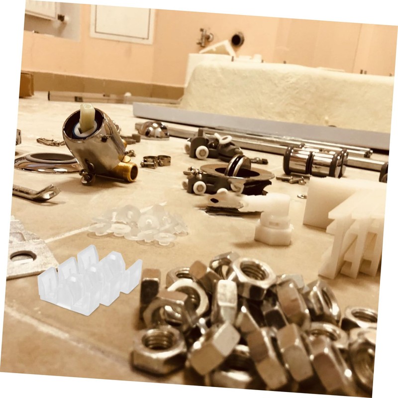 Operitacx 6pcs Collision Block Pads for Glass Shower Installation Stops