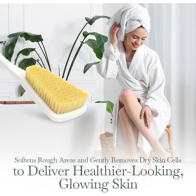Fuller Brush Exfoliator & Scrub Body Brush - 16-inch Contoured