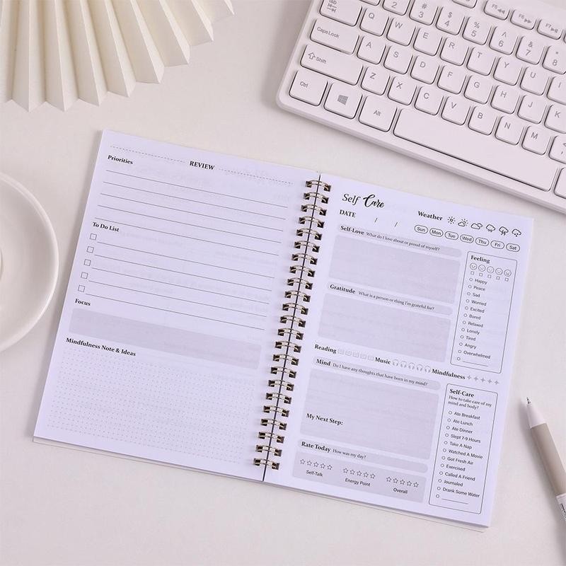 5 Minute Journal, 1 Count Daily Self-care Journal, Daily Record