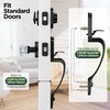 MAXECURITY Black Front Door Handle and Deadbolt Set, Classic Front