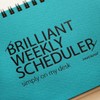PAPERIAN Brilliant Weekly Scheduler - Wirebound Undated Weekly Planner Pad