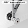 Holdly Plumbing Tools Angle Stop Wrench Kit, Angle-on Wrench Professional