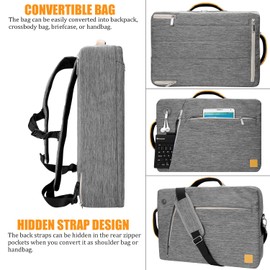 Hybrid Laptop Backpack Briefcase Shoulder Bag 13 14 Inch for ThinkPad X1 Carbon, IdeaPad, Yoga, ZenBook 14, HP Envy 14