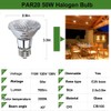 H&Z PAR20 Bulbs 50W Range Hood Light Bulbs, 6PCS PAR20