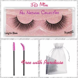 Aliya Ryan NIB Natural 3D Luxury Faux Mink Strip False Lashes Short Length 11 mm style 502
