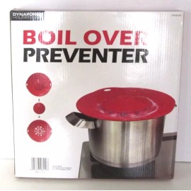 Dynaforge Houseware Boil Over Preventer Silicone Red Fits 6 - 10" openings New