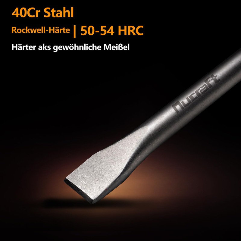 Nucraft Channel Chisel SDS-PLUS, 22 x 250 mm, Hollow Chisel