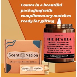 Scent Nation Australia Nostalgic 90's Gift 90's Themed Birthday Gifts Women,Mum, Sister Birthday 30th 40th Birthday Gift Best Friend Unique 90's Decor Accessories Novelty Gift (90's Era)