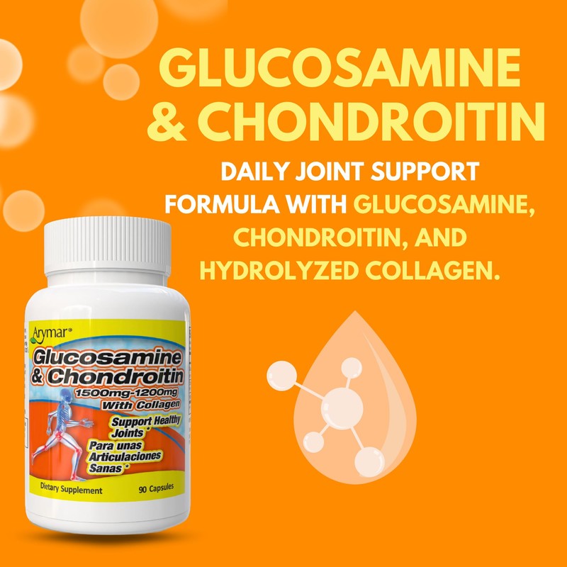 ARYMAR Glucosamine 1500 mg and Chondroitin 1200 mg with Collagen