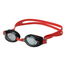 WA Approval AGL-4100J arena Swimming Goggles, For Juniors, Trenti, Black x Smoke x Red (SMK) One Size Fits Most, Anti-Fog (Linon Function), Anti-Fog Function, Anti-Fogging Function, Anti-Fogging