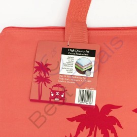 Trader Joe's Large Insulated Reusable Shopping Tote Bag 8 Gallon Peach Color