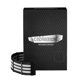 CableMod E-Series Pro ModMesh Sleeved 12V-2x6 12VHPWR Dual StealthSense Cable Kit for EVGA G/G+ / P/P+ / T (Black + White)