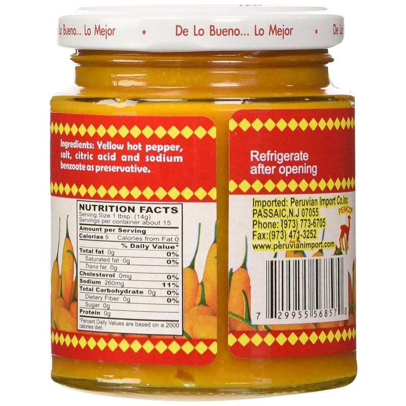 Inca's Food Aji Amarillo Paste - Hot Yellow Pepper Paste,