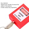 5 Sets 38mm Lockout Lock Insulation LOTO Nylon PA Steel
