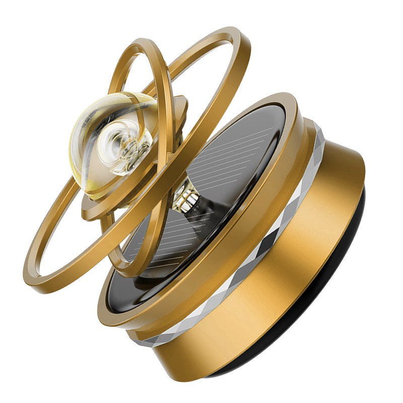 Car Aromatherapy Solar Energy Suspended Crystal Ball Rotating Car Aroma