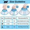 Vivifying Dog Cone Collar, 8-9.6 Inches Lightweight Plastic Elizabethan Collar