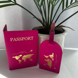 Passport and Luggage tag - Color: Beige