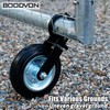 BOODVON Gate Wheel Gate Caster Kit with 1-5/8" Thru 2"