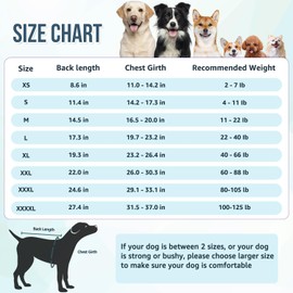 AUTOWT Dog Surgery Recovery Suit, Dog Cone E-Collar Alternative After Surgery Dog Onesie, Pet Surgical Spay Suit Abdominal Wounds Bandages Protect, Anti-Licking Pet Vest for Female Male Dog(CF, XL)