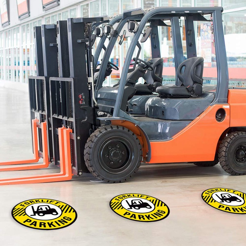 ExcelMark Forklift Floor Decal (FORKLIFT PARKING 1, 15")